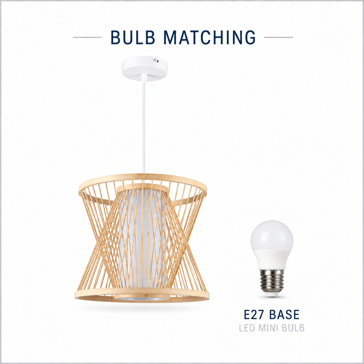 Monar Natural Bamboo Pendant Light