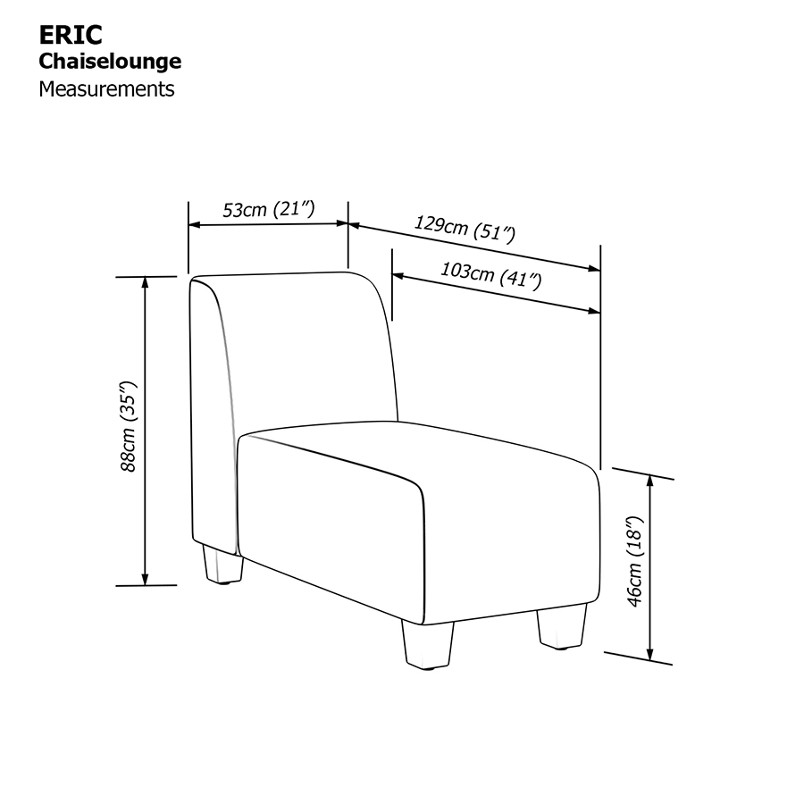 Eric Chaise Lounge Sofa