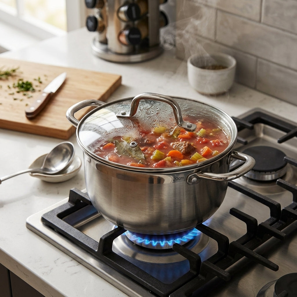 Kai Stainless Steel Soup Pot with Lid