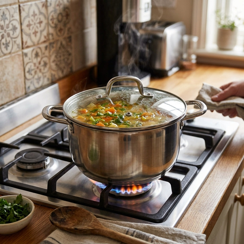 Kai Stainless Steel Soup Pot with Lid