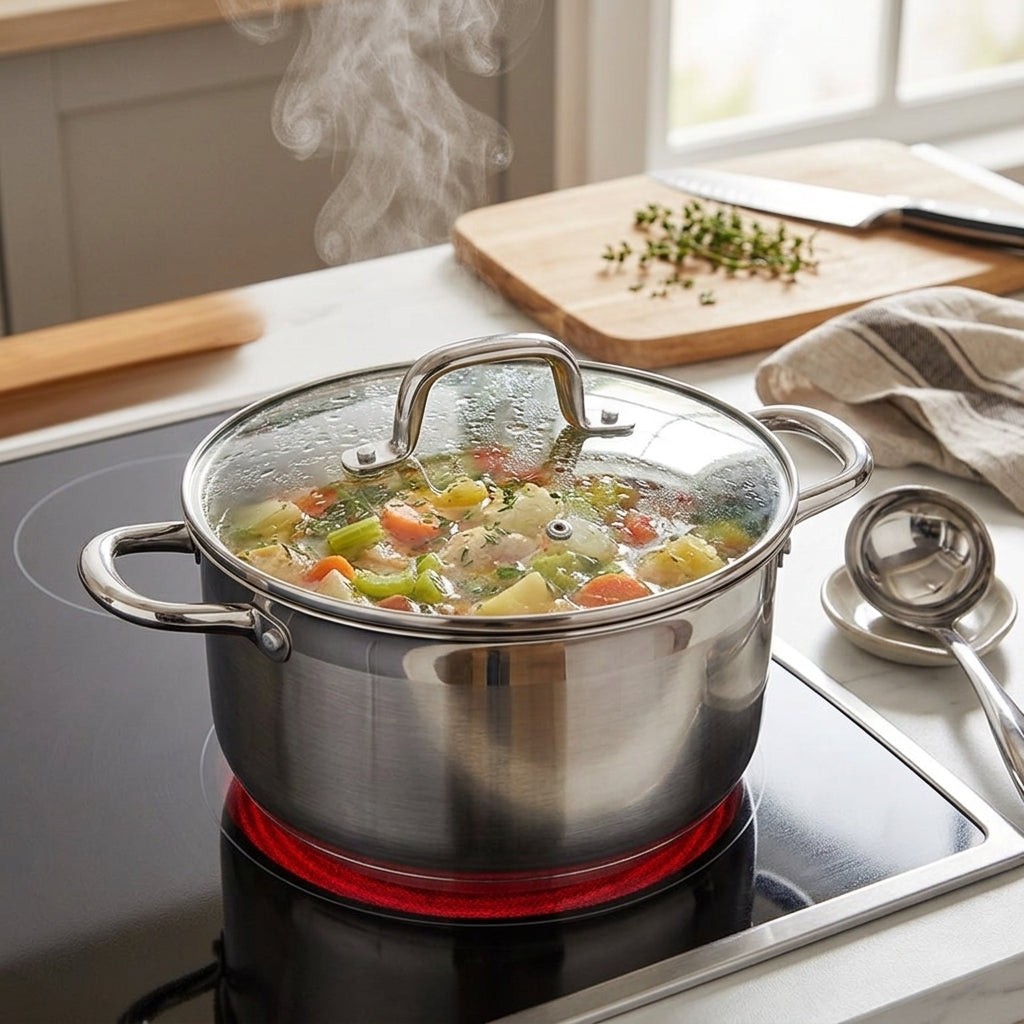 Kai Stainless Steel Soup Pot with Lid
