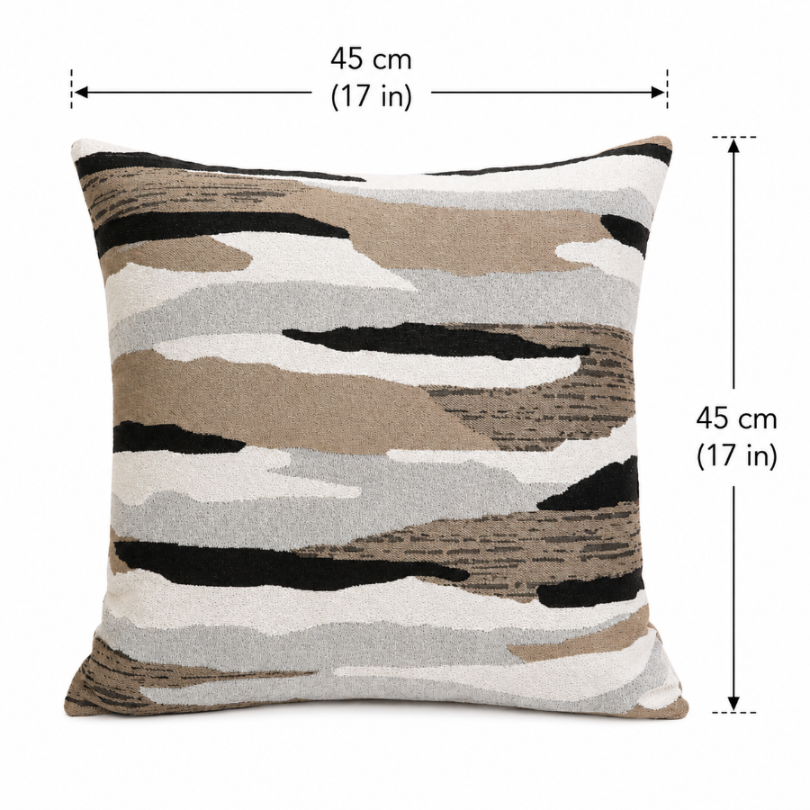 Mari Jacquard Soft Horizon Throw Pillowcase