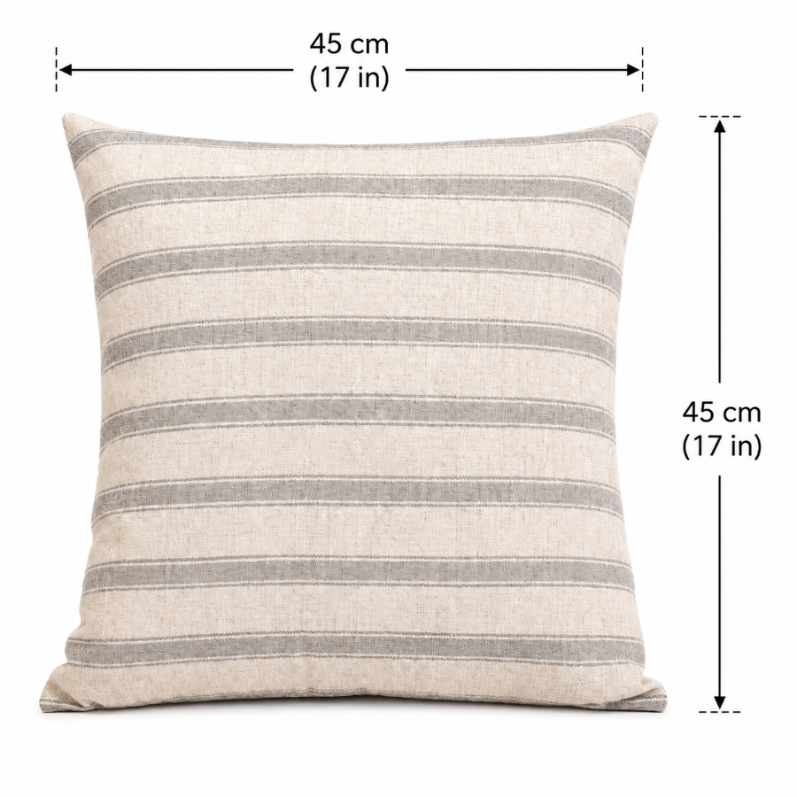Maly Stripes Jacquard Throw Pillowcase