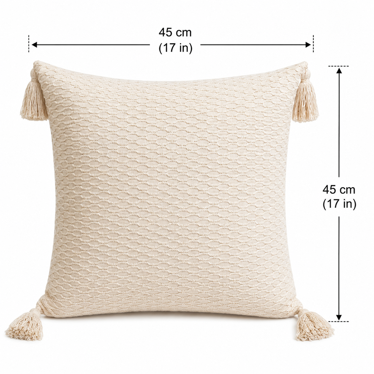 Mair Boho Waffle Texture Throw Pillowcase
