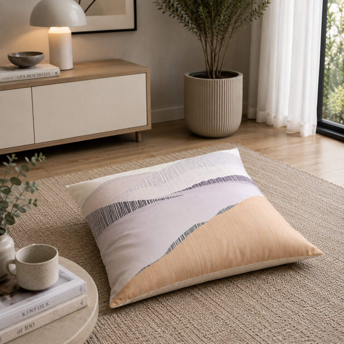 Lumi Muted Landscape Floor Pillowcase