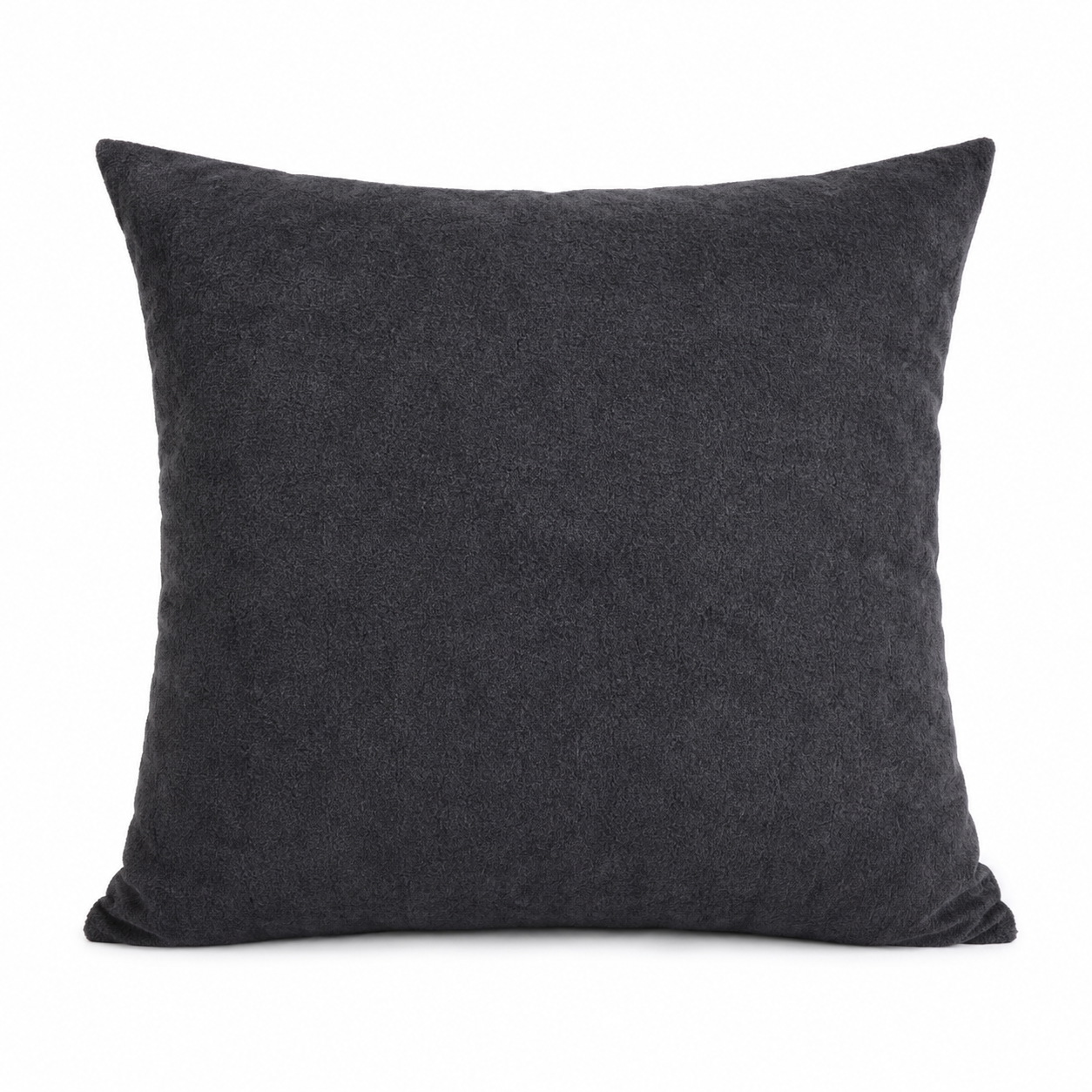 Safi Faux Sheep Black Throw Pillowcase