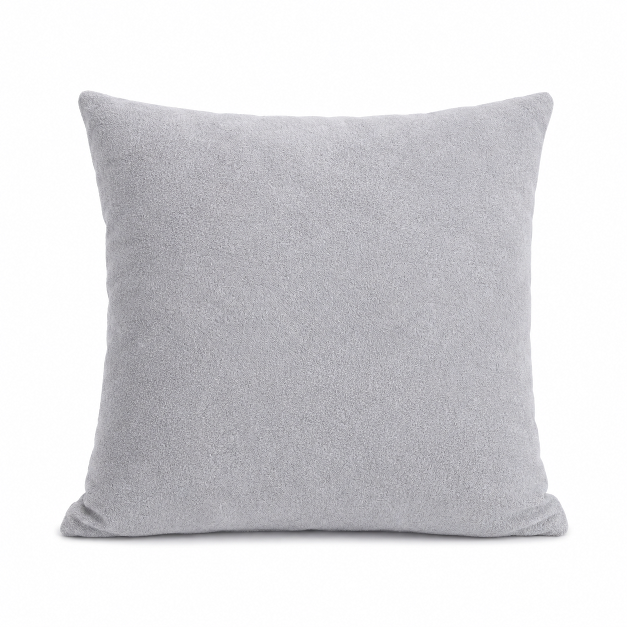 Safi Faux Sheep Slate Gray Throw Pillowcase