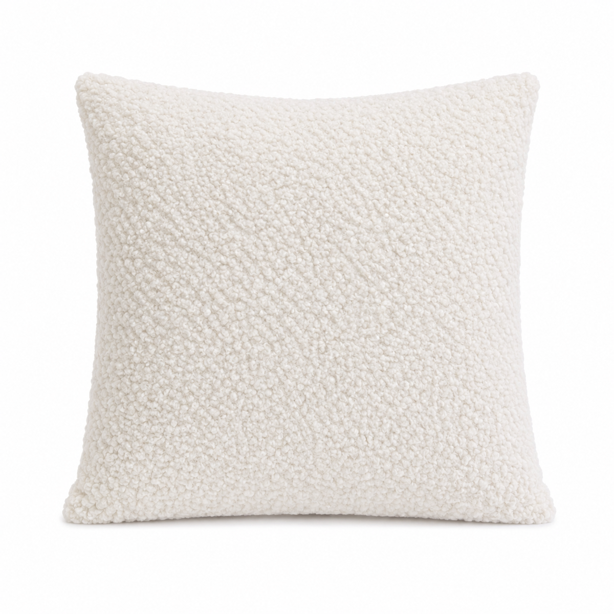 Sia Teddy Fur Beige Cream Throw Pillowcase
