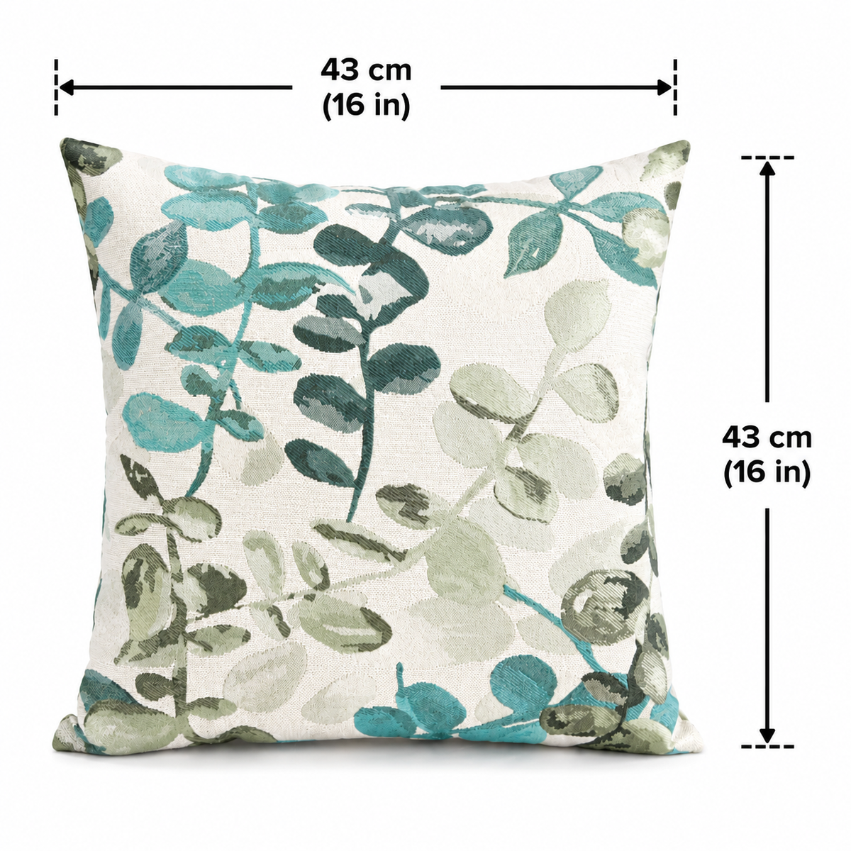 Sive Jacquard Eucalyptus Throw Pillowcase