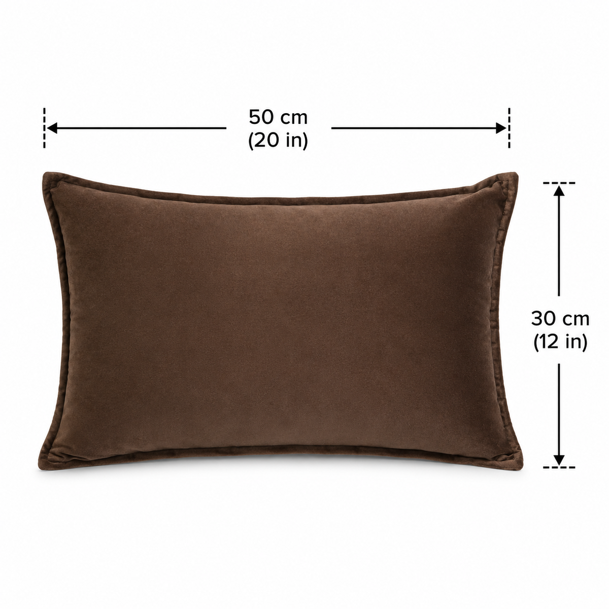 Mika Dark Coffee Kidney Pillowcase
