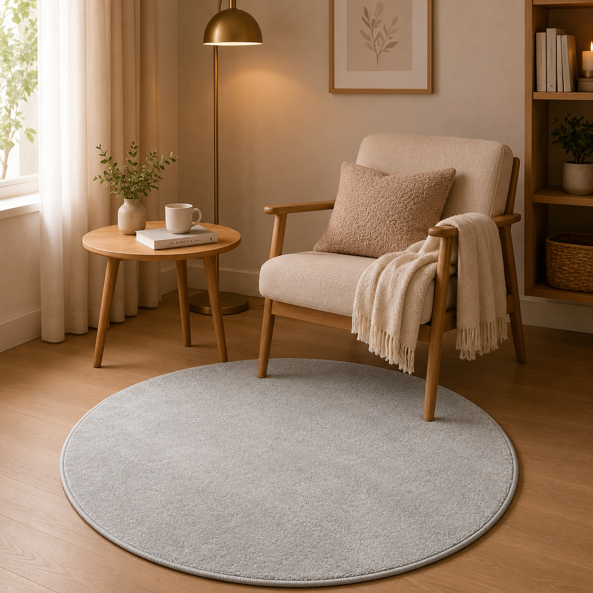 Aira Light Gray Shaggy Rug