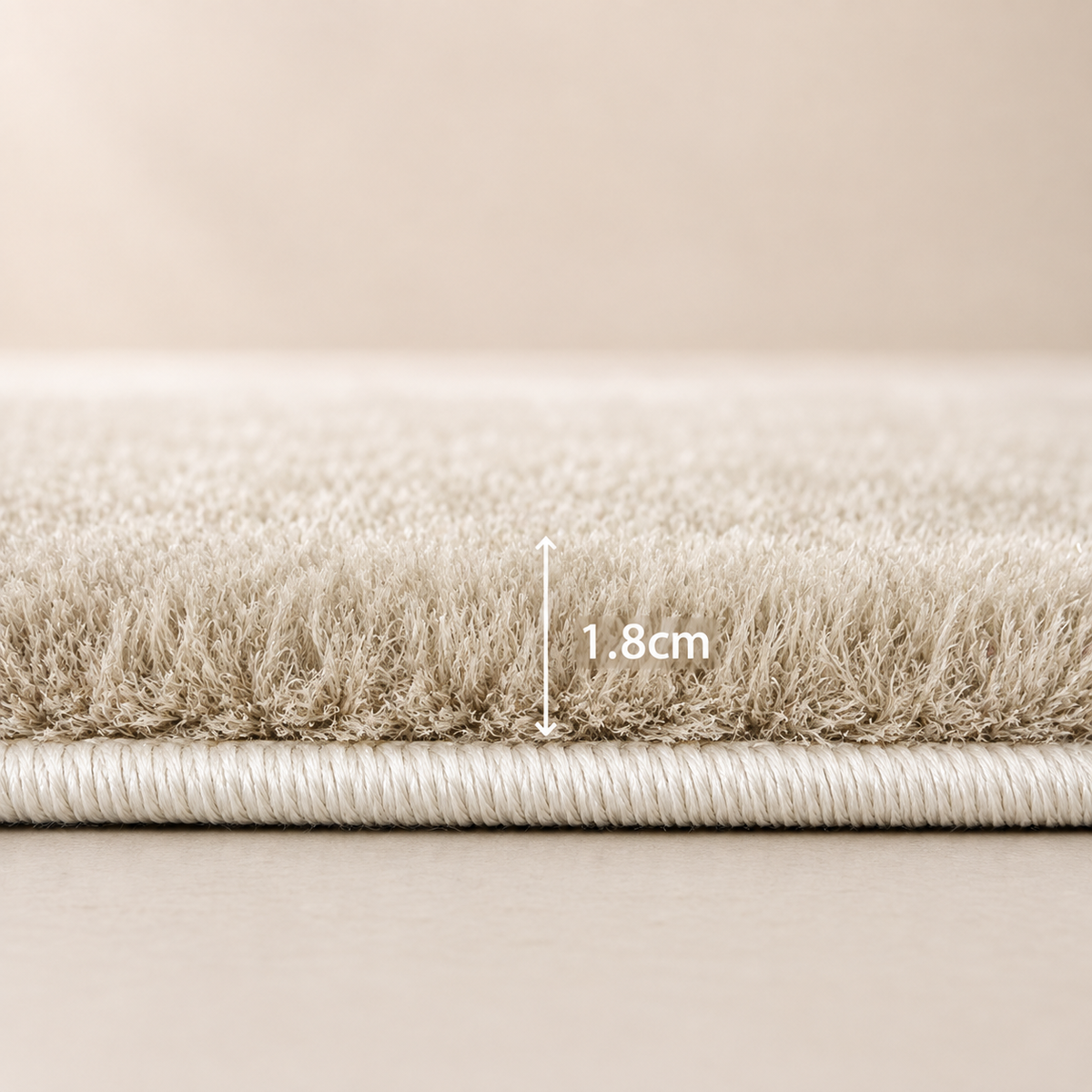 Aira Sand Beige Shaggy Rug