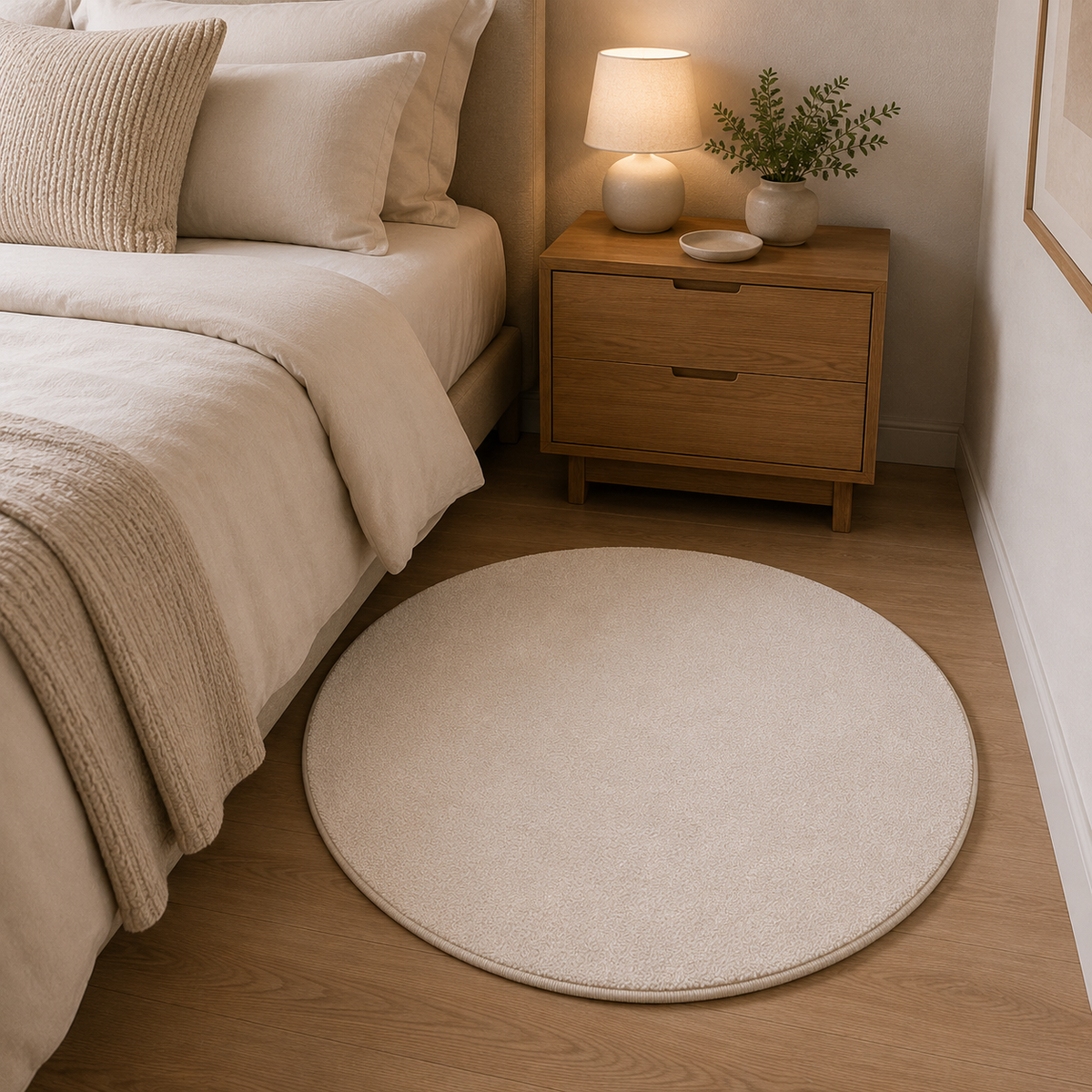 Aira Sand Beige Shaggy Rug