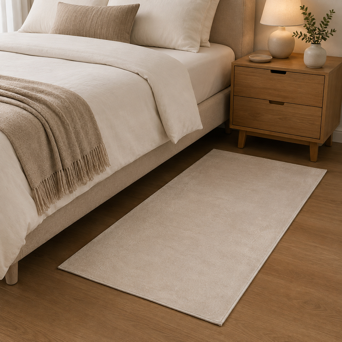 Aira Taupe Shaggy Rug