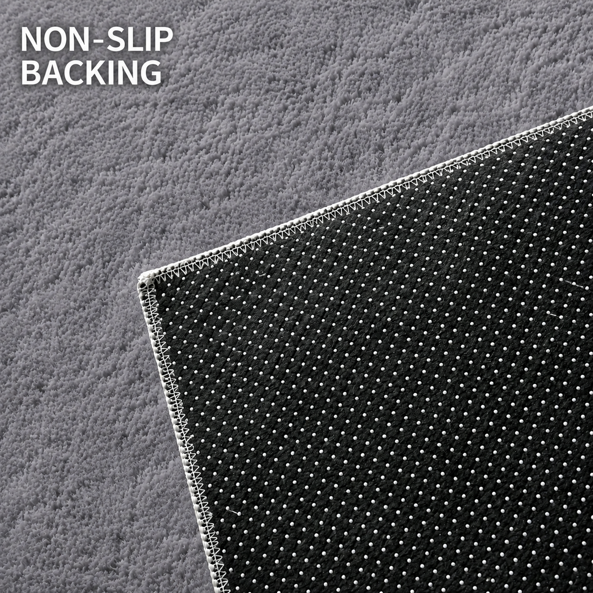Aira Slate Gray Shaggy Rug