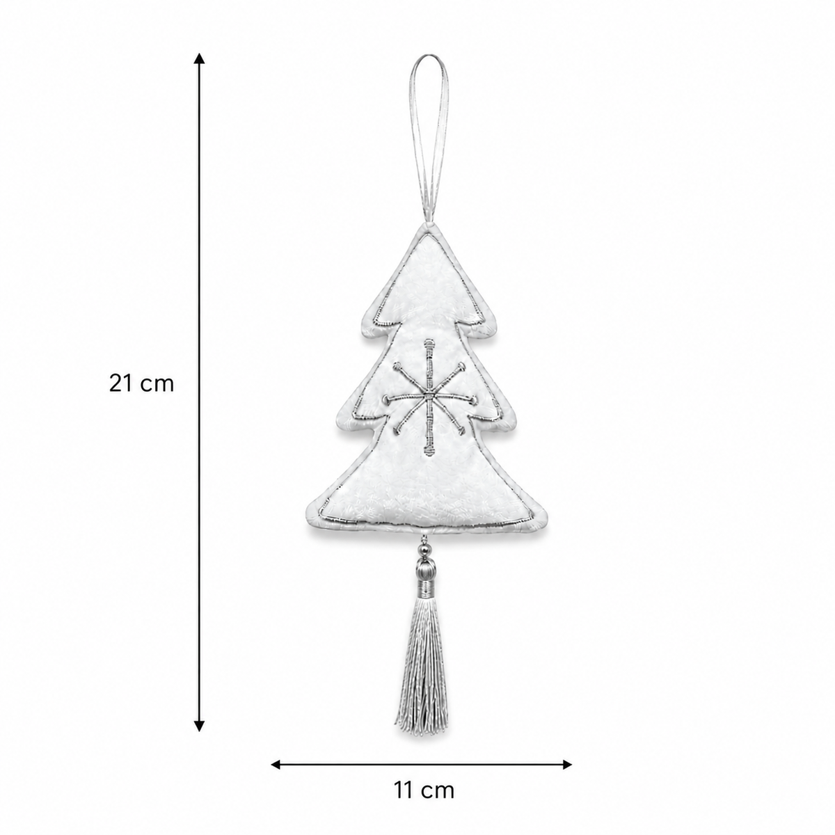 White Velvet Tree with Tassel