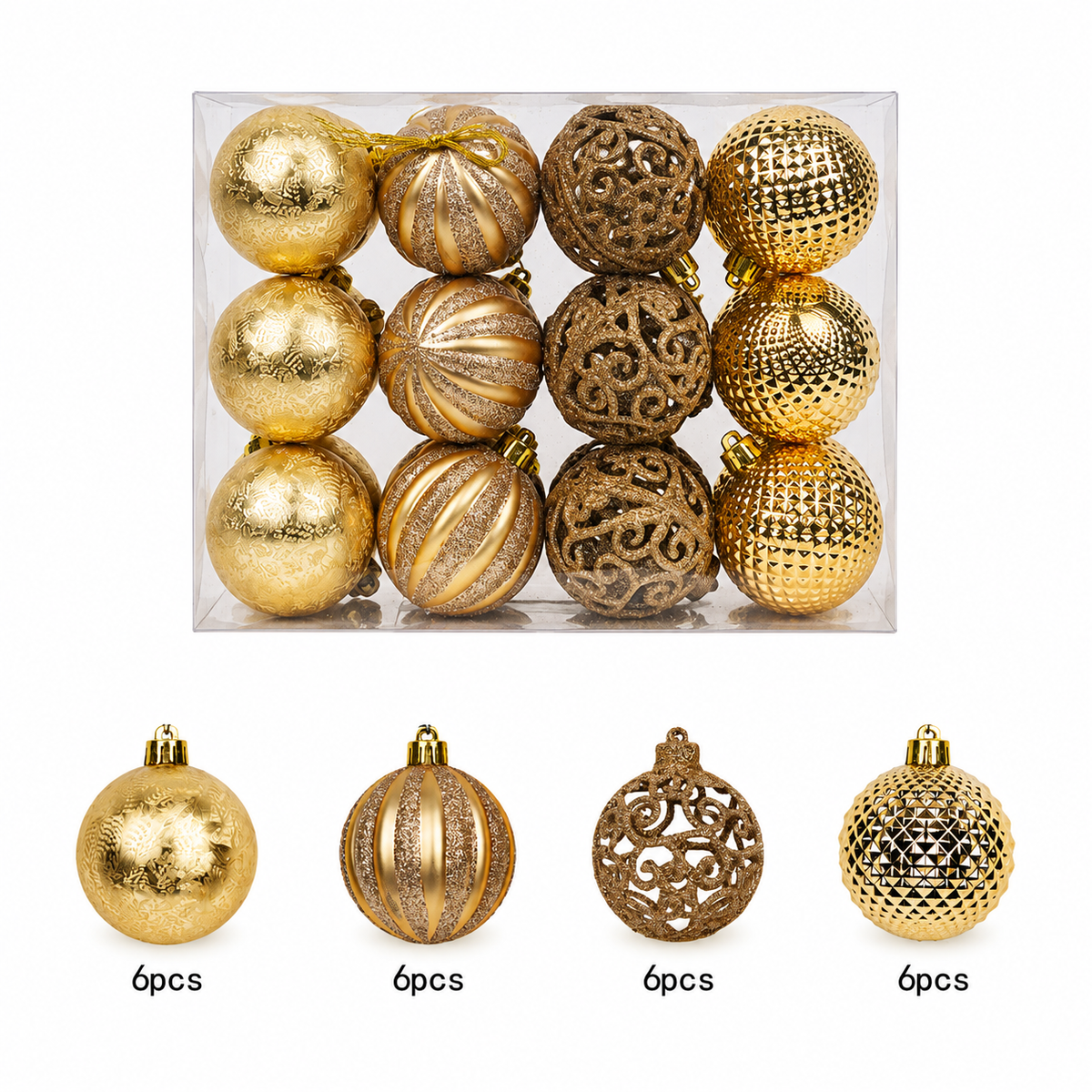 Eve Gold 6cm 24pc