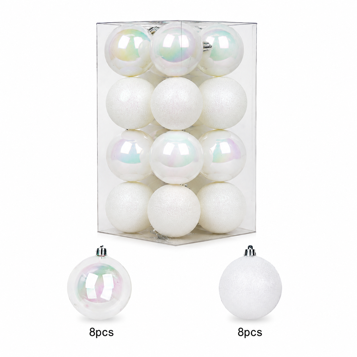 Comett White 8cm 16pc