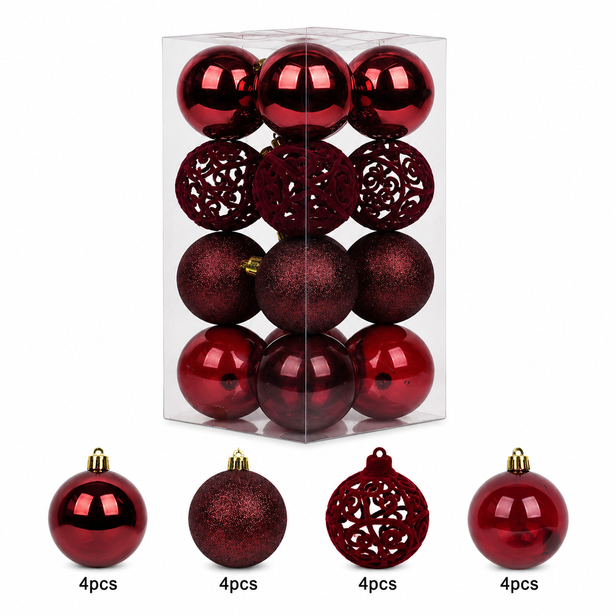 Velvet Luxe Baubles 8 cm