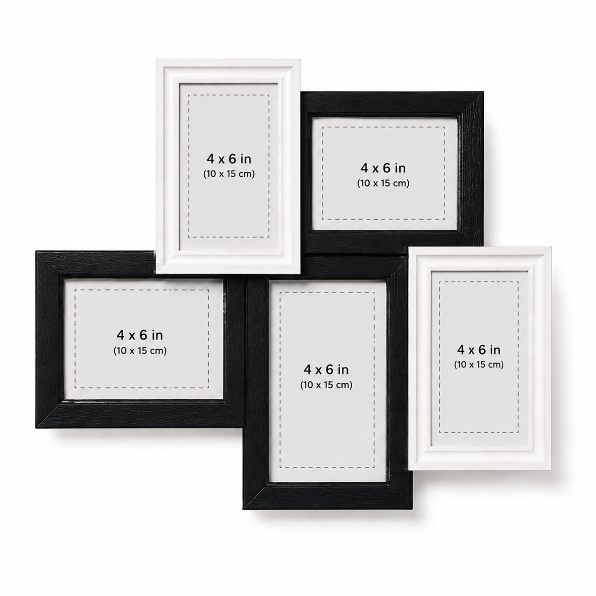 Jary Collage Photo Frame 4x6 - 5 Openings