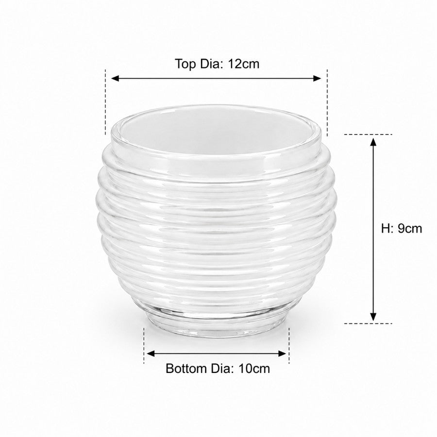 Curvy Ribbed 9cm
