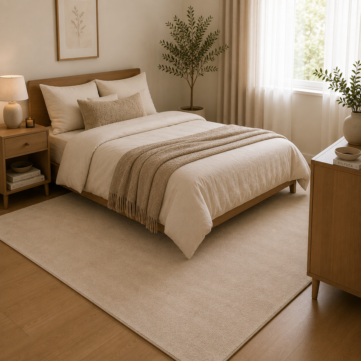 Aira Taupe Shaggy Rug