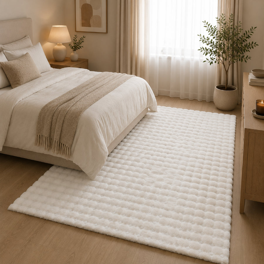 Amira Bubble Faux Fur Rug