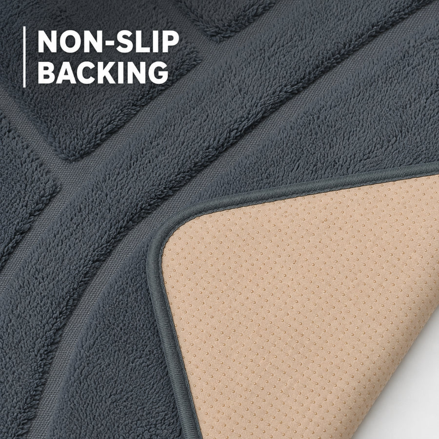 Asta Gray Plush Foam Rug