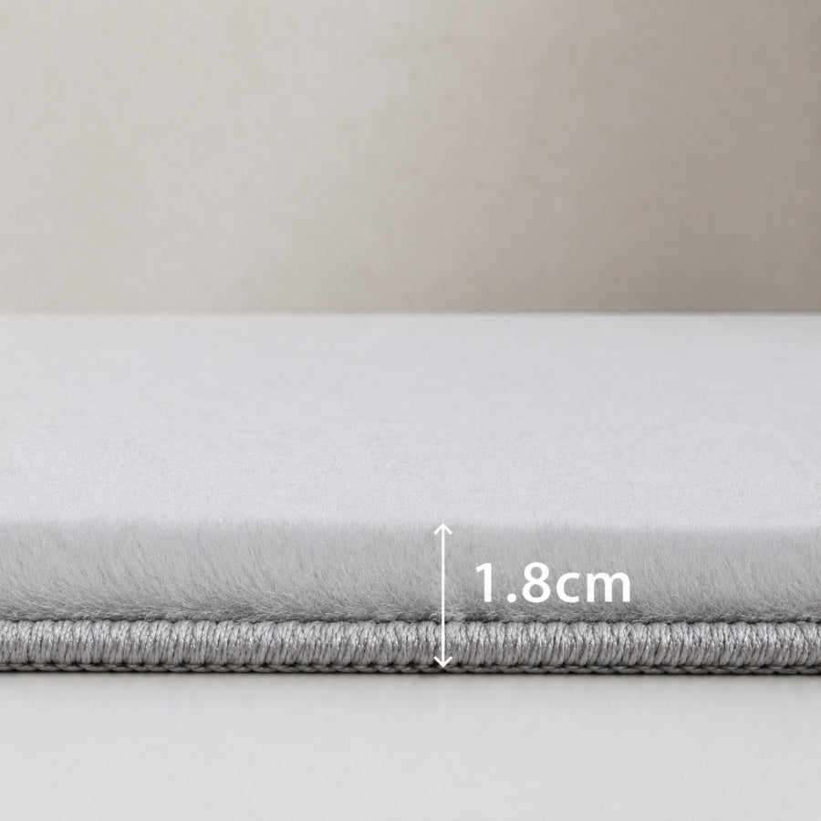 Ane Silver High-Low Embosed Rug