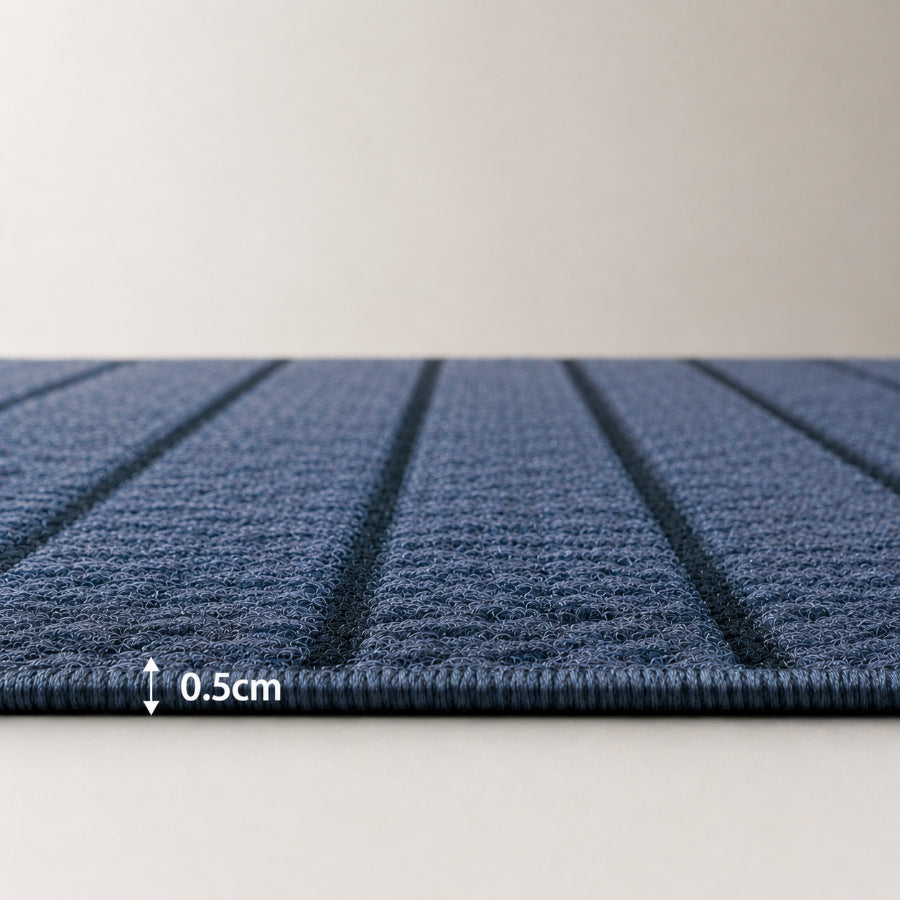 Arve Non-Slip Gray Kitchen Rug Set of 2