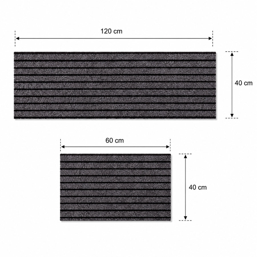 Arve Non-Slip Cofee Kitchen Rug Set of 2