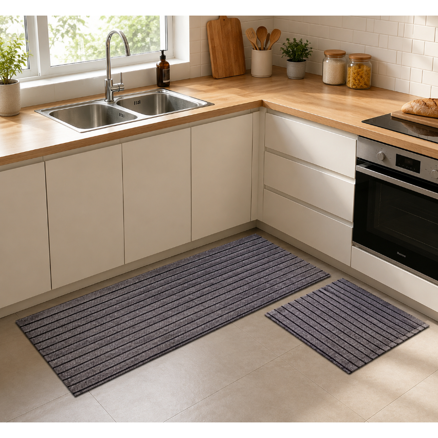 Arve Non-Slip Cofee Kitchen Rug Set of 2
