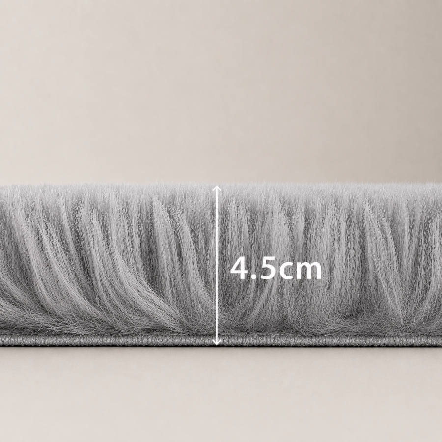Arven Light Gray Shaggy Rug