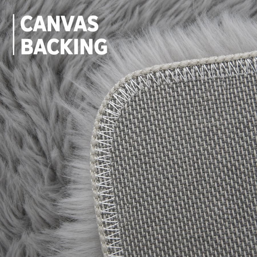 Arven Light Gray Shaggy Rug