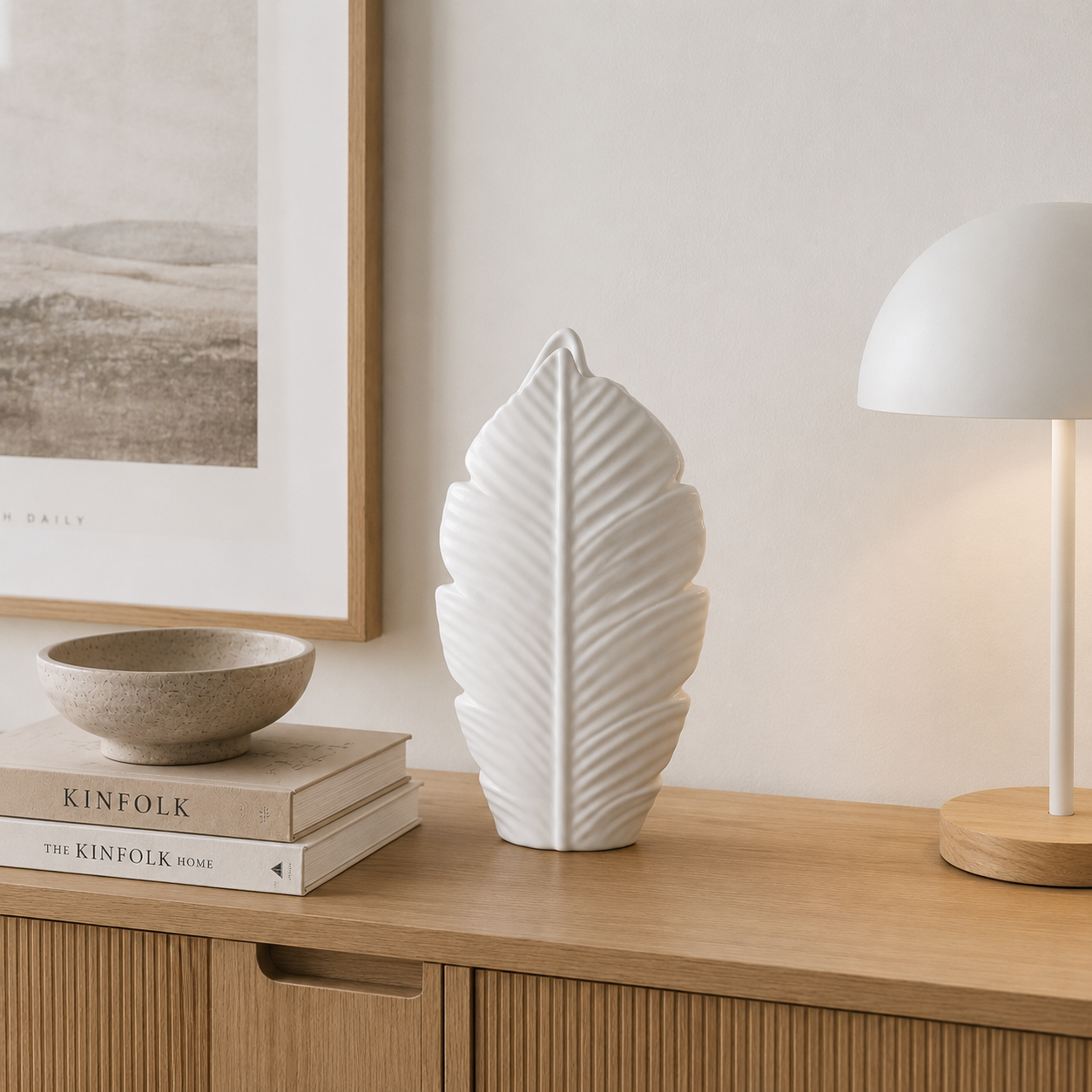 Verdant Leaf Vase