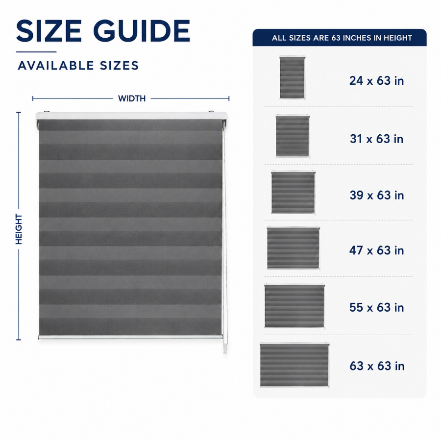 Ice Gray Basic Zebra Blinds
