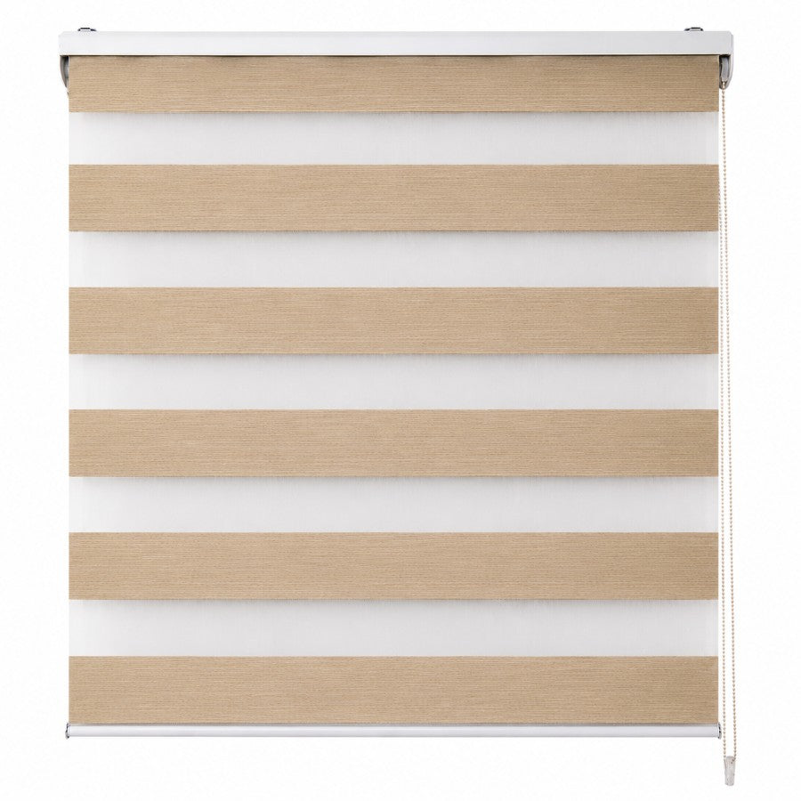 Beige Semi-Blackout Zebra Blinds