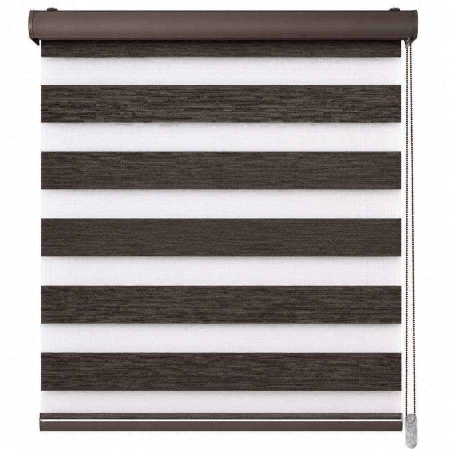 Bone Gray Blackout Zebra Blinds
