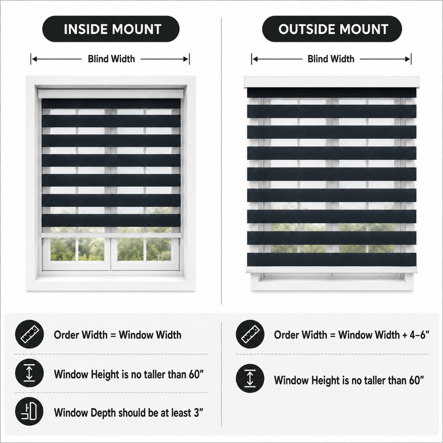 Sandshell Basic Zebra Blinds