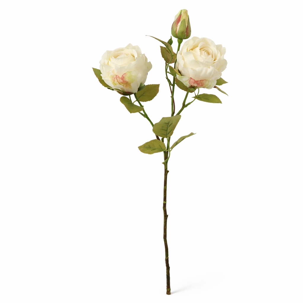 2 Heads Roses With Bud 55 cm
