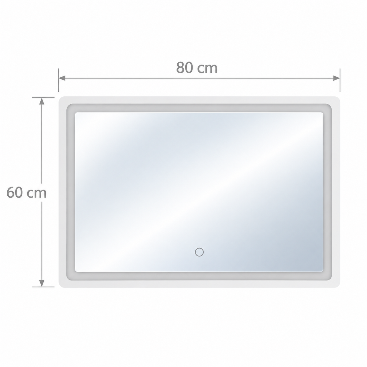 Rectangle Bathroom Mirror with LED Backlight