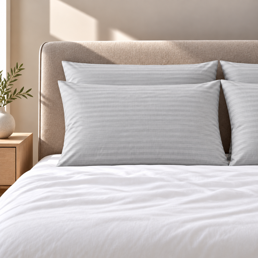 Basic Gray Plain Pillowcases