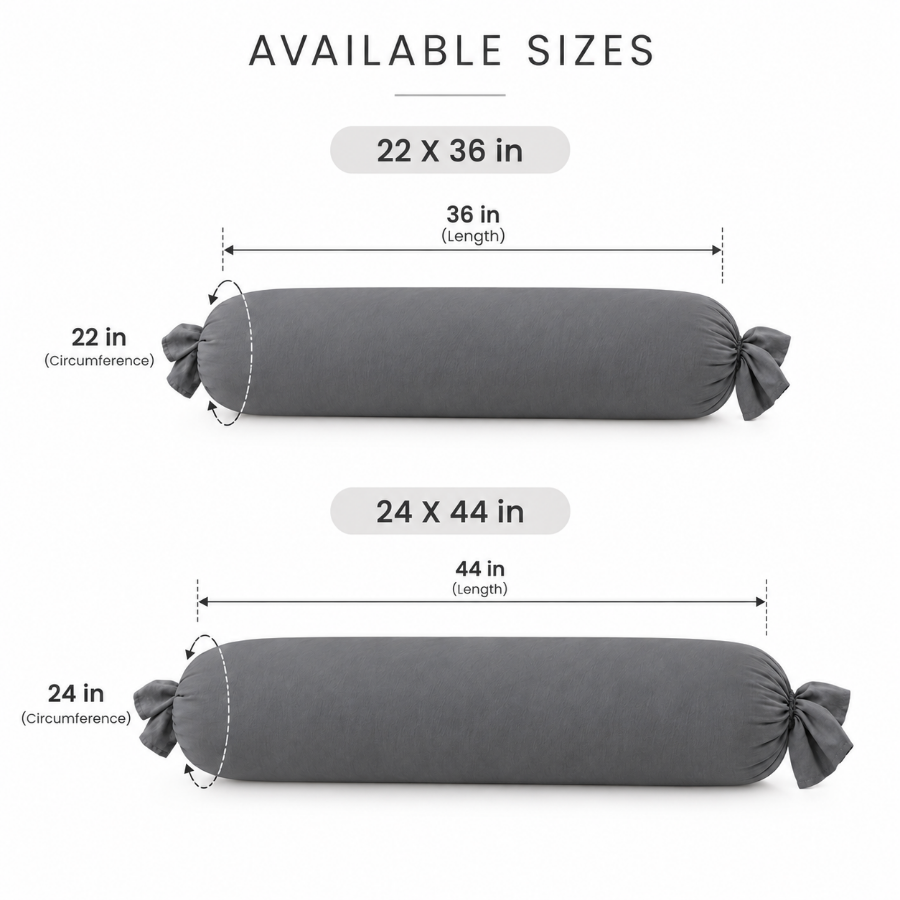 Super Soft Pewter Bolster Case