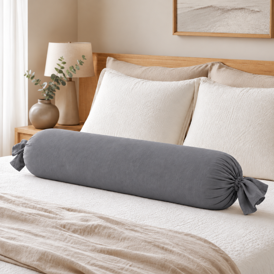 Super Soft Pewter Bolster Case