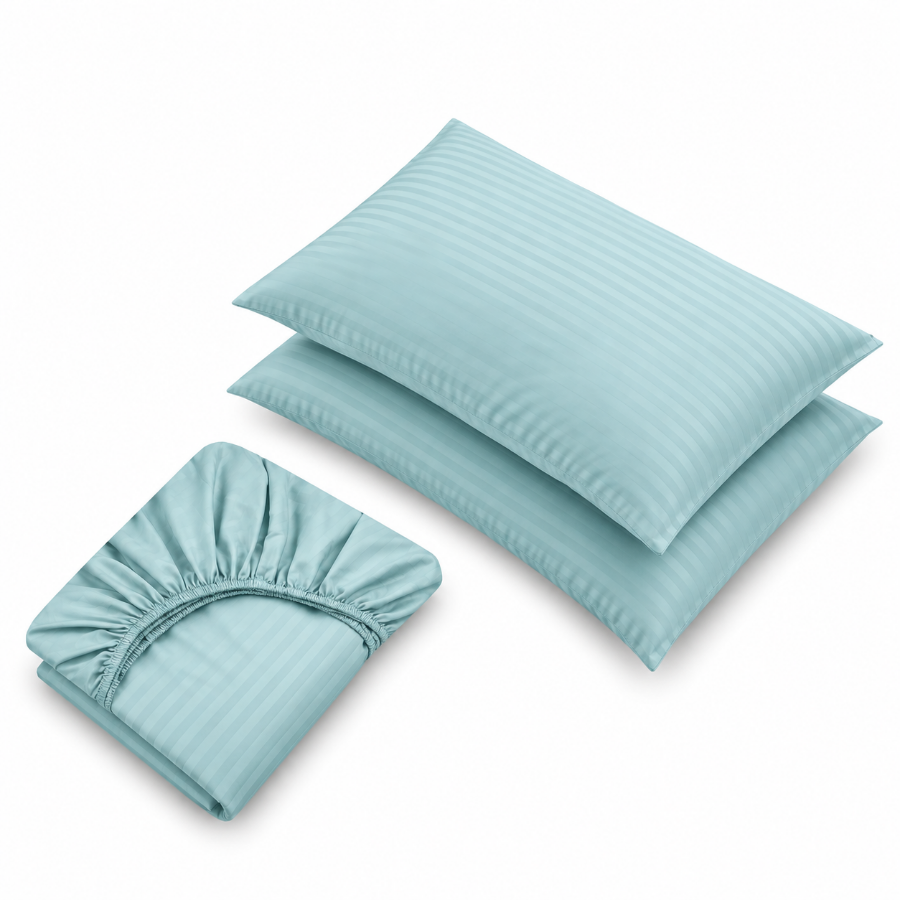 Basic Duck Egg Plain 3pc Sheet Set