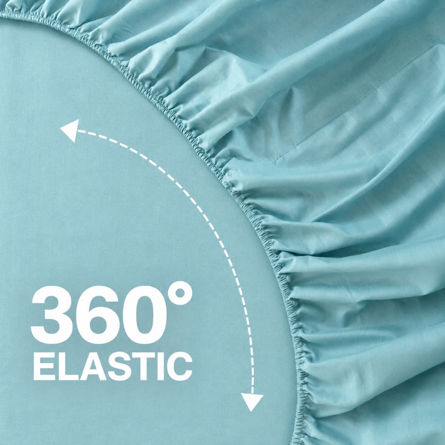 Basic Duck Egg Plain 3pc Sheet Set