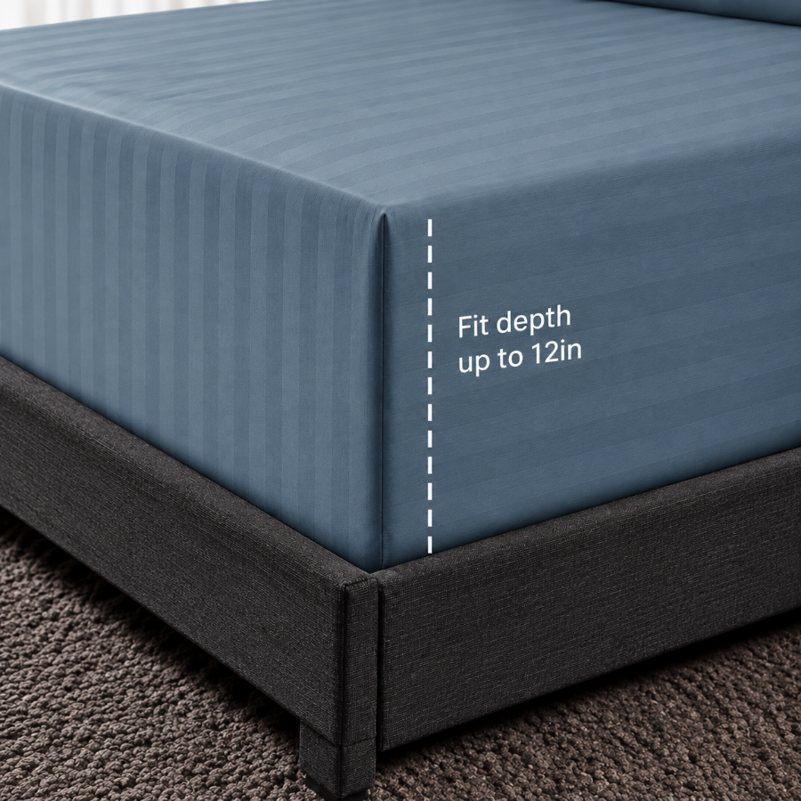 Basic Cool Gray Plain 3pc Sheet Set