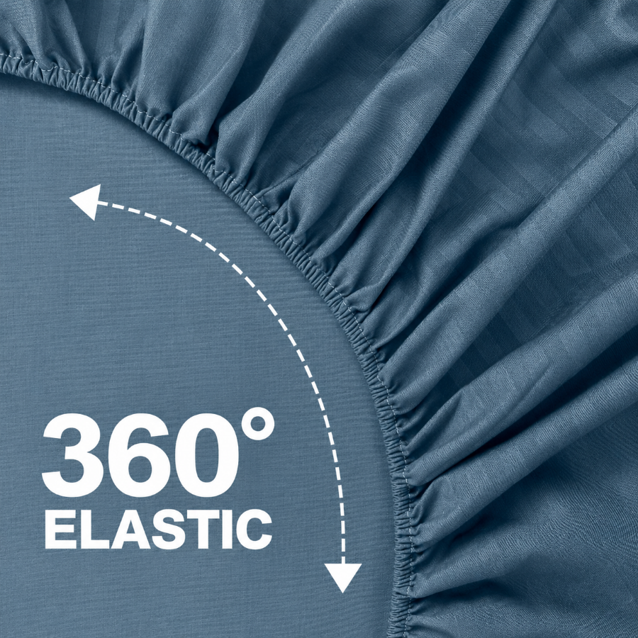 Basic Cool Gray Plain 3pc Sheet Set