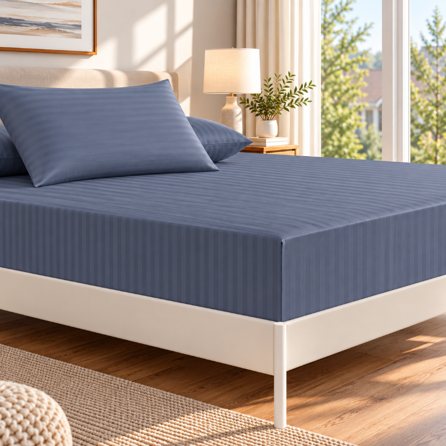 Basic Cool Gray Plain 3pc Sheet Set