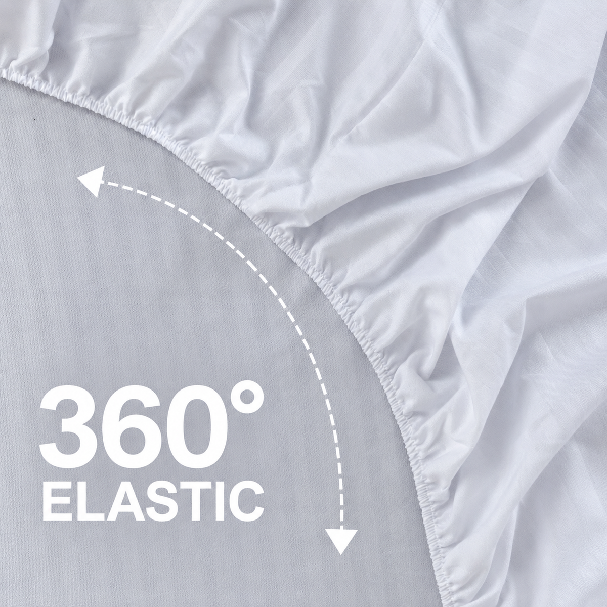 Basic White Plain 4pc Sheet Set - Flat Sheet